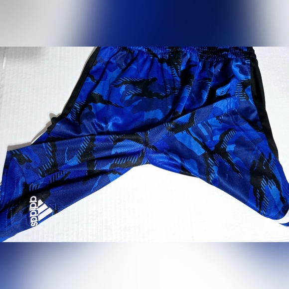 Adidas Camo black and blue elastic waist Size 10/12 - Picture 4 of 5